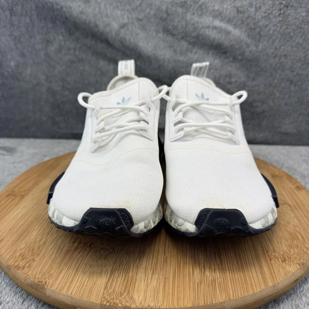 Adidas  NMB R1 White Athletic Sneakers with Black Accents